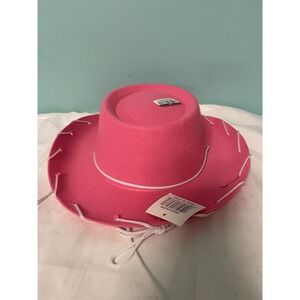 Girls Wool Cowboy Hat Size M Woody Style Hot Pink‎